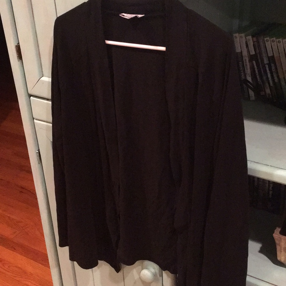 Black long sleeve cardigan